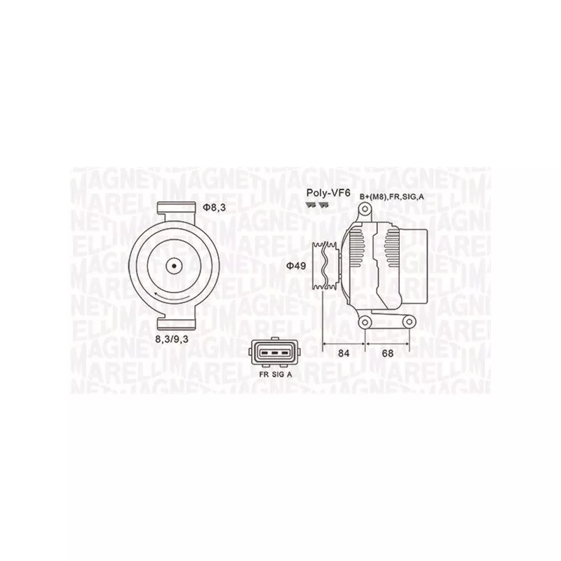 Alternateur MAGNETI MARELLI 063731864010