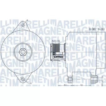 Alternateur MAGNETI MARELLI 063731909010