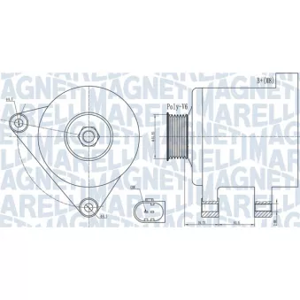 Alternateur MAGNETI MARELLI 063731910010