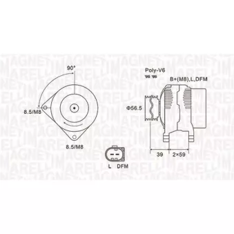Alternateur MAGNETI MARELLI 063731911010