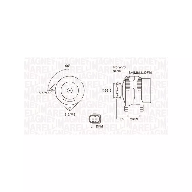 Alternateur MAGNETI MARELLI 063731911010