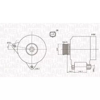 Alternateur MAGNETI MARELLI 063731914010