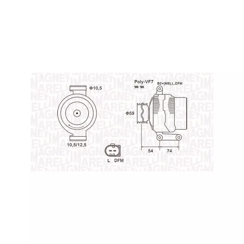 Alternateur MAGNETI MARELLI 063731922010