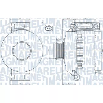 Alternateur MAGNETI MARELLI 063731923010