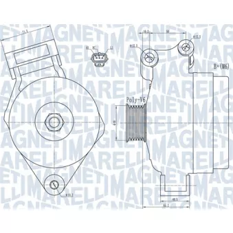 Alternateur MAGNETI MARELLI 063731925010