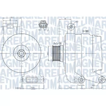 Alternateur MAGNETI MARELLI 063731931010