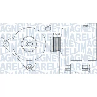 Alternateur MAGNETI MARELLI 063731936010