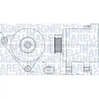 Alternateur MAGNETI MARELLI 063731937010