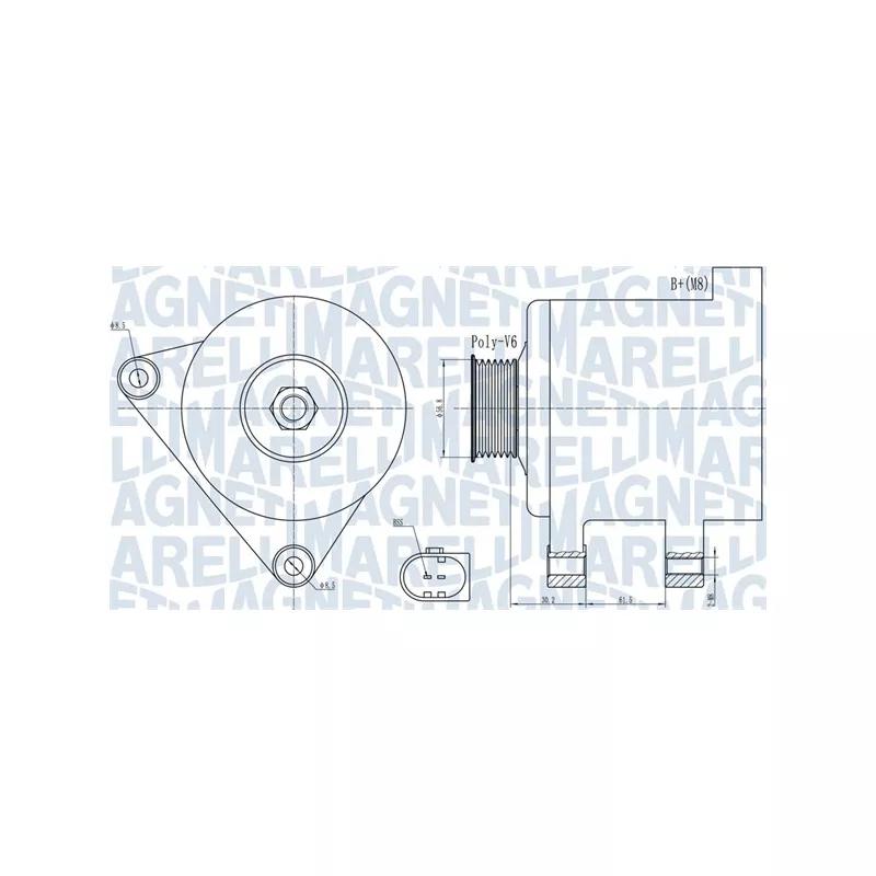 Alternateur MAGNETI MARELLI 063731937010