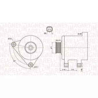 Alternateur MAGNETI MARELLI 063731944010