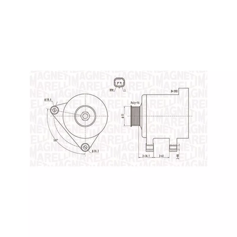 Alternateur MAGNETI MARELLI 063731944010