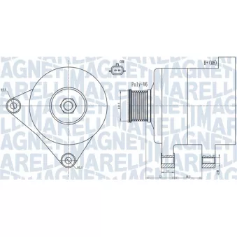 Alternateur MAGNETI MARELLI 063731945010