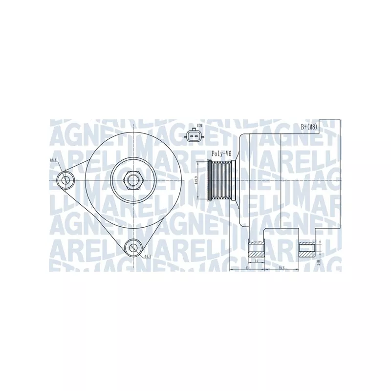 Alternateur MAGNETI MARELLI 063731945010