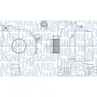 Alternateur MAGNETI MARELLI 063731966010