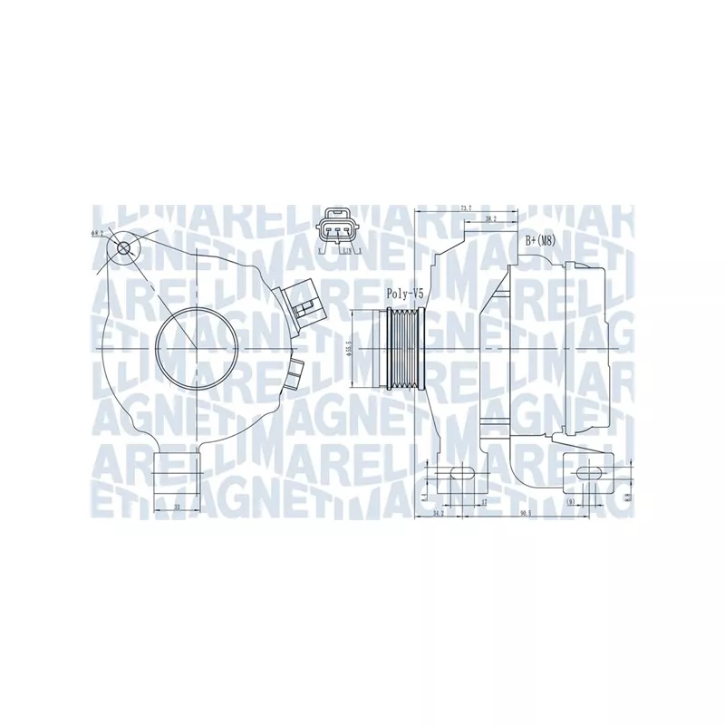 Alternateur MAGNETI MARELLI 063731966010