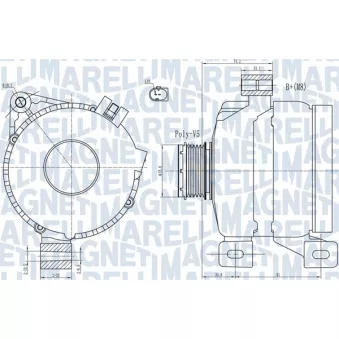 Alternateur MAGNETI MARELLI 063731967010