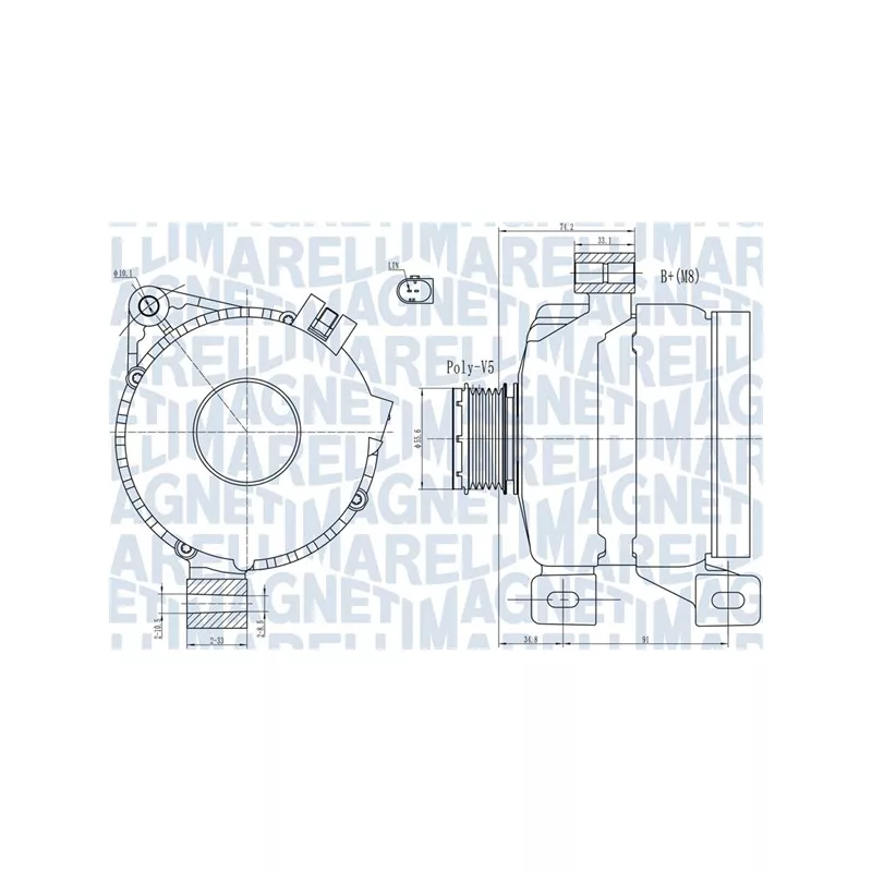Alternateur MAGNETI MARELLI 063731967010