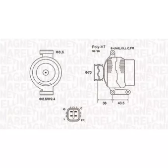Alternateur MAGNETI MARELLI 063731980010
