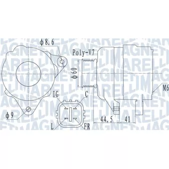 Alternateur MAGNETI MARELLI 063731981010