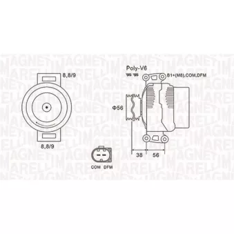 Alternateur MAGNETI MARELLI 063731996010