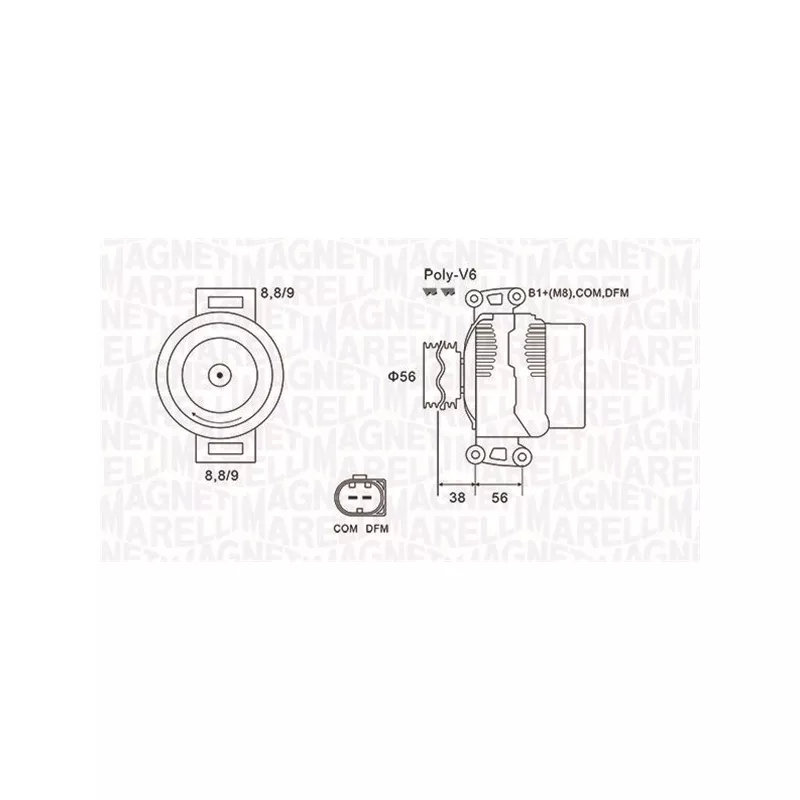 Alternateur MAGNETI MARELLI 063731996010
