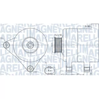 Alternateur MAGNETI MARELLI 063732000010