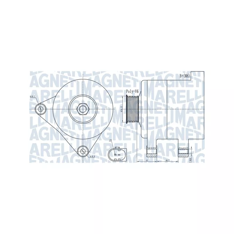 Alternateur MAGNETI MARELLI 063732000010