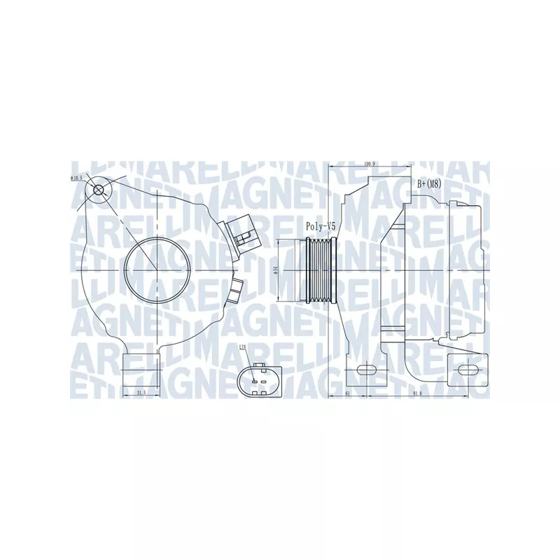 Alternateur MAGNETI MARELLI 063732001010
