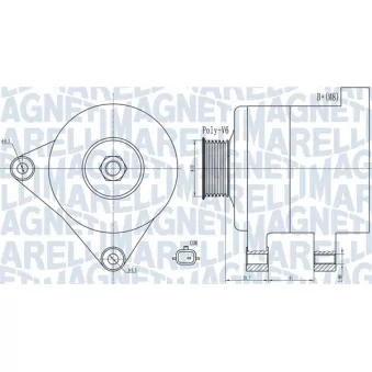 Alternateur MAGNETI MARELLI 063732003010