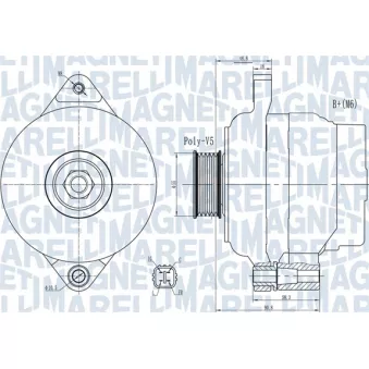 Alternateur MAGNETI MARELLI 063732004010