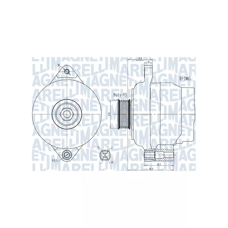 Alternateur MAGNETI MARELLI 063732004010