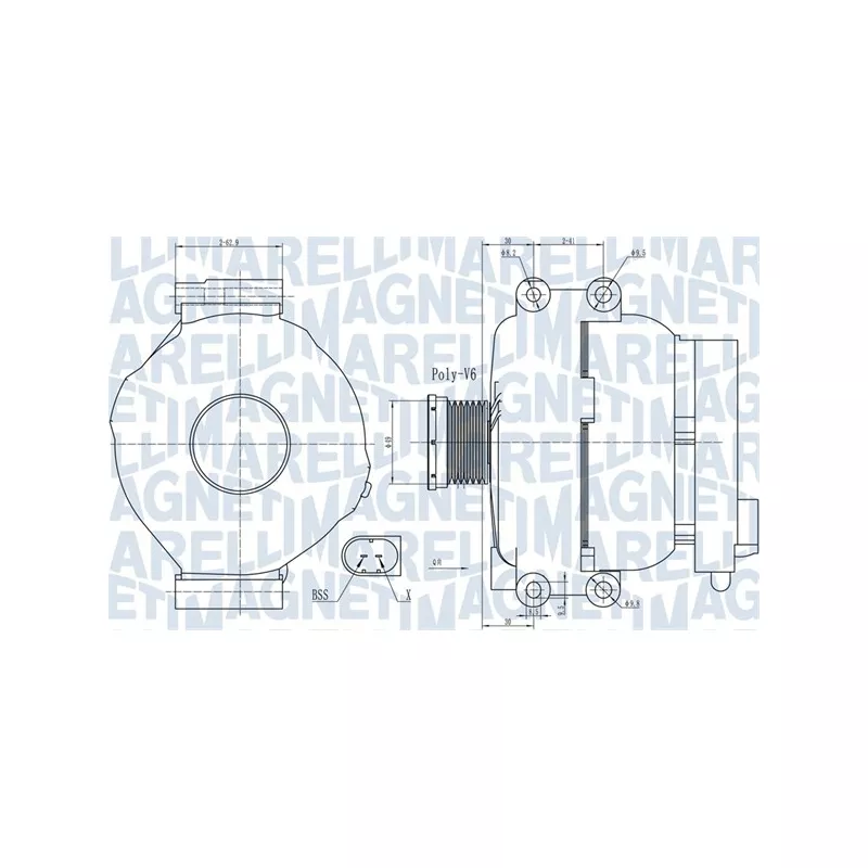 Alternateur MAGNETI MARELLI 063732009010