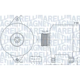 Alternateur MAGNETI MARELLI 063732013010