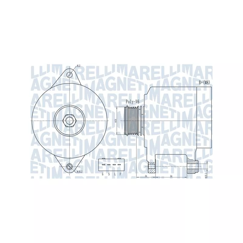 Alternateur MAGNETI MARELLI 063732013010