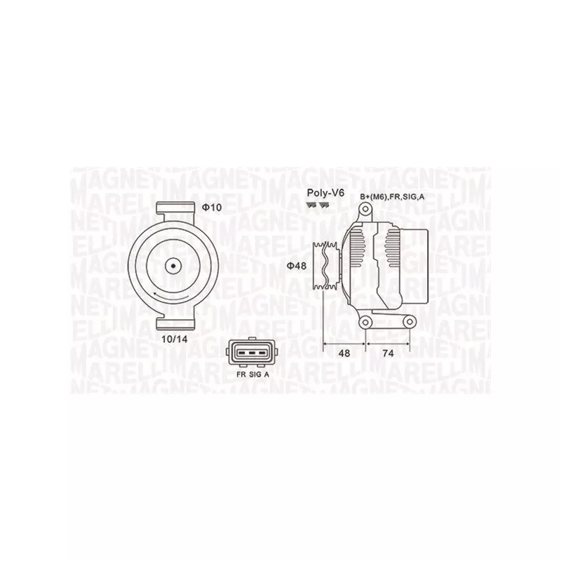 Alternateur MAGNETI MARELLI 063732034010