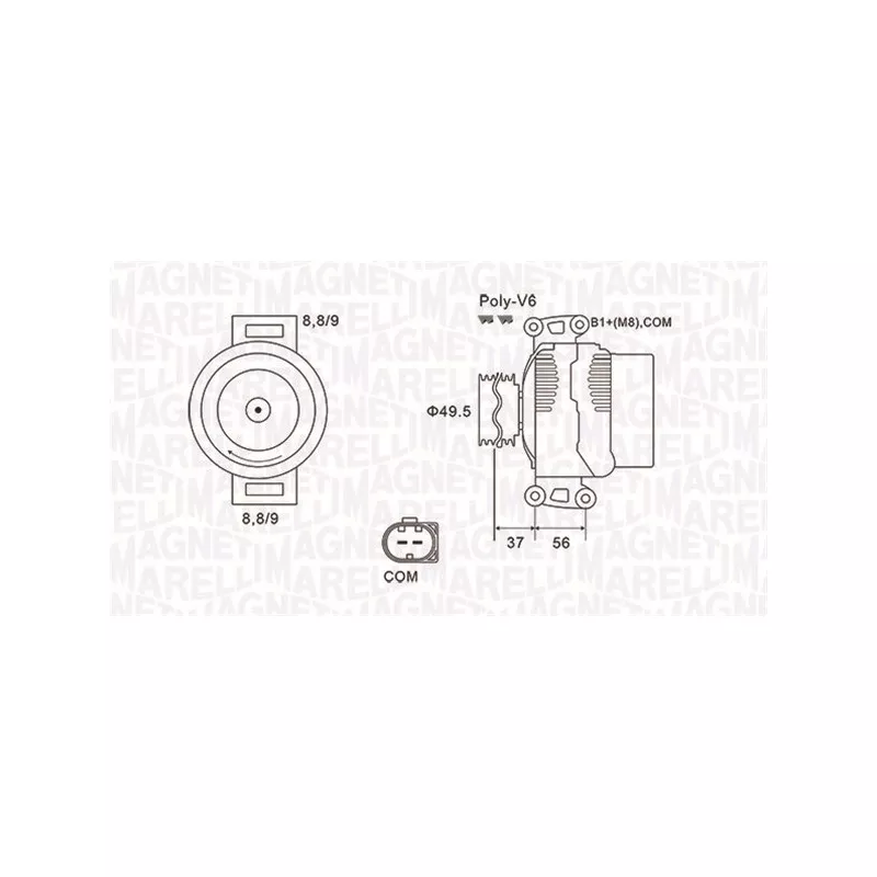 Alternateur MAGNETI MARELLI 063732038010