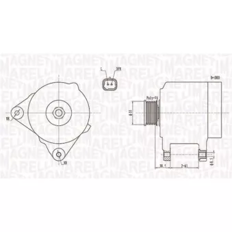 Alternateur MAGNETI MARELLI 063732043010