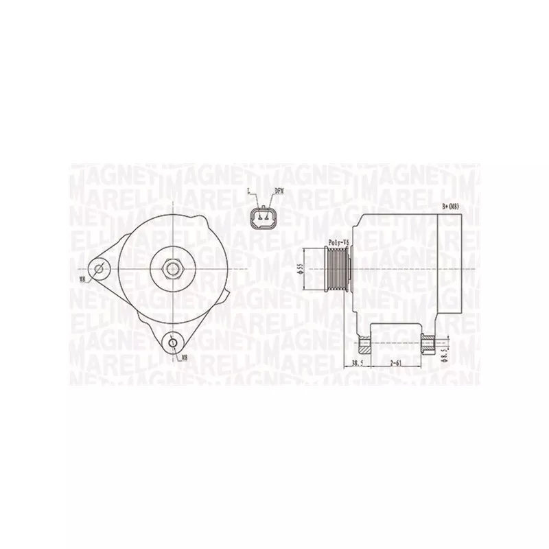 Alternateur MAGNETI MARELLI 063732043010