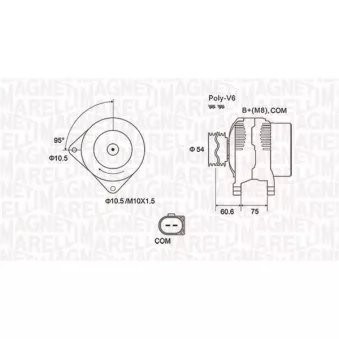 Alternateur MAGNETI MARELLI 063732051010