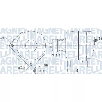 Alternateur MAGNETI MARELLI 063732057010