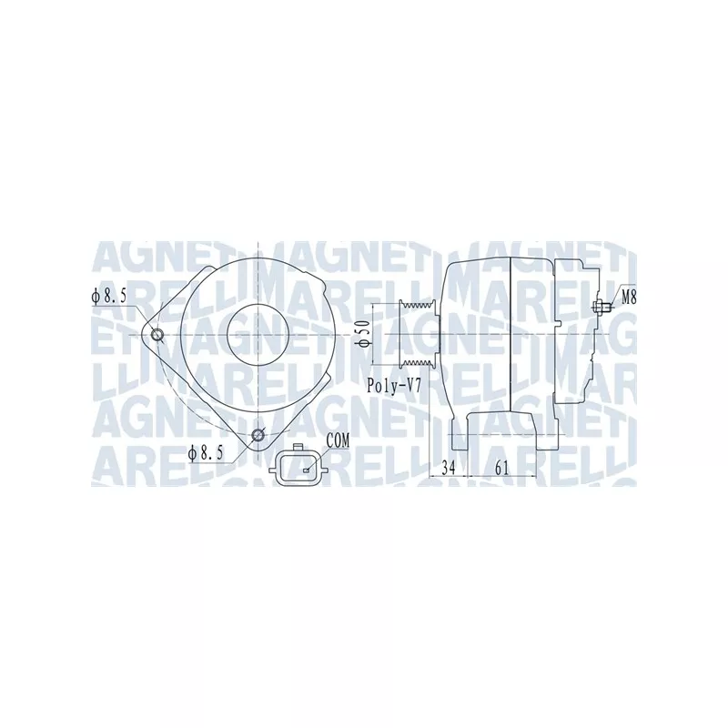 Alternateur MAGNETI MARELLI 063732057010