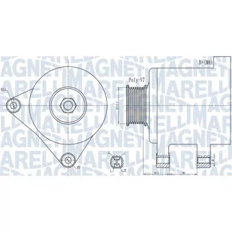 Alternateur MAGNETI MARELLI 063732078010