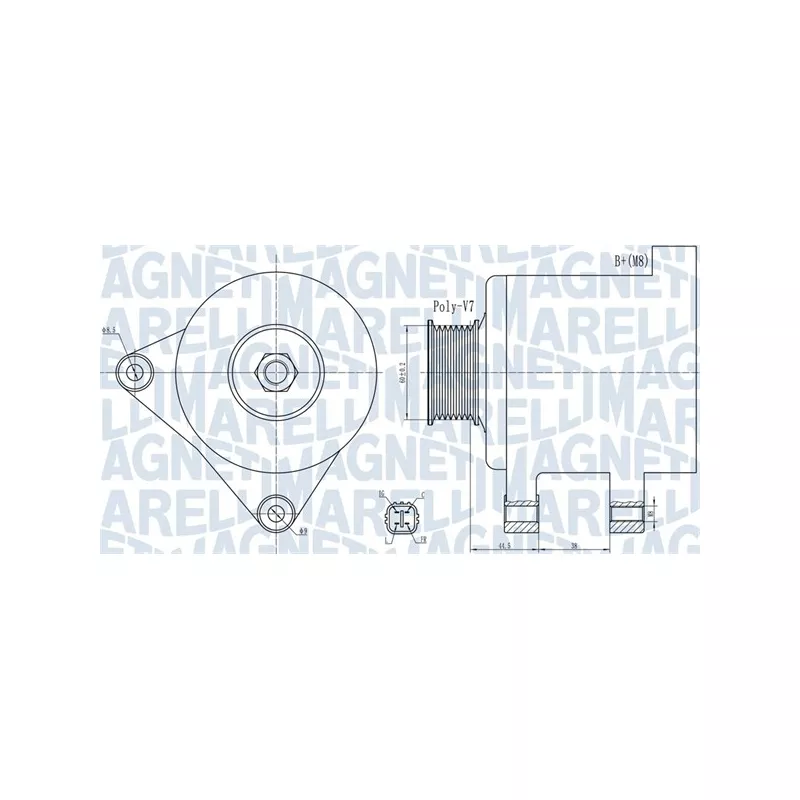 Alternateur MAGNETI MARELLI 063732078010