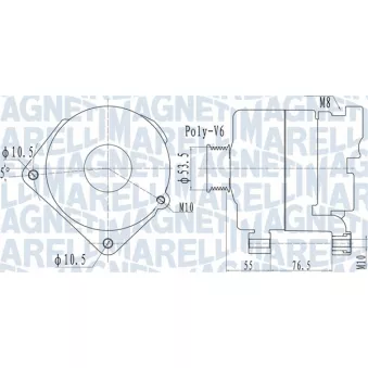 Alternateur MAGNETI MARELLI 063732095010