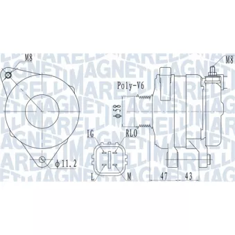 Alternateur MAGNETI MARELLI