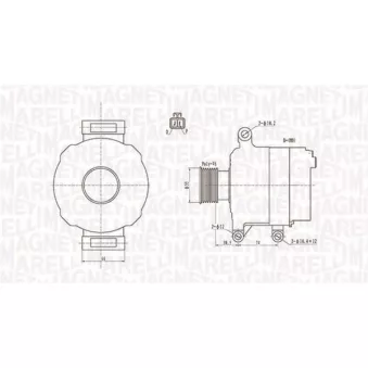 Alternateur MAGNETI MARELLI 063732109010