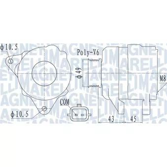 Alternateur MAGNETI MARELLI