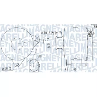 Alternateur MAGNETI MARELLI 063732113010