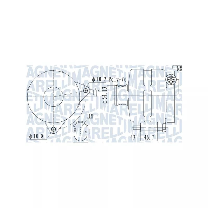 Alternateur MAGNETI MARELLI 063732113010