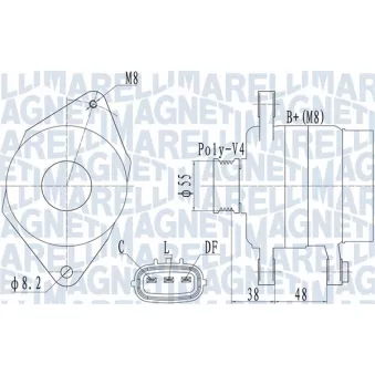 Alternateur MAGNETI MARELLI 063732124010